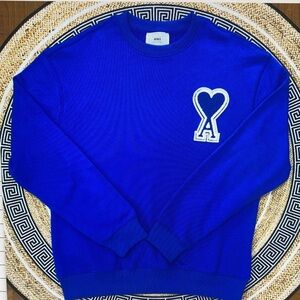 Ami Blue Crewneck Sweater